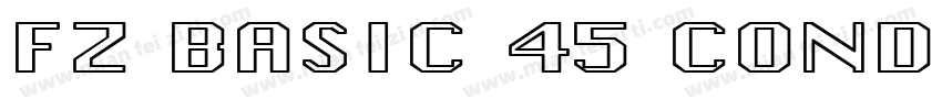 FZ BASIC 45 COND Nor字体转换